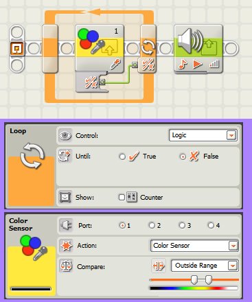 Ejemplos del Icono Ciclo de LEGO Mindstorm NXT